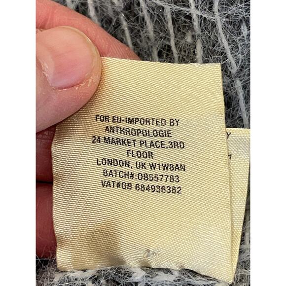 Anthropologie Sleeping on Snow Wool Blend Sweater - Size S - Off Shoulder, SOFT! - Picture 10 of 12